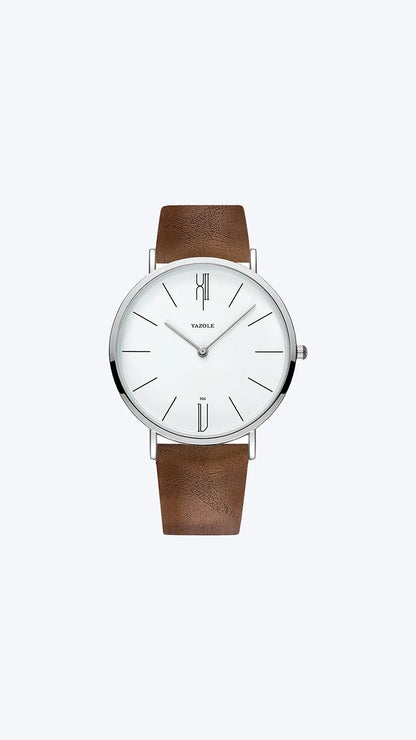Men's wristwatch in Old Money style, classic and stylish