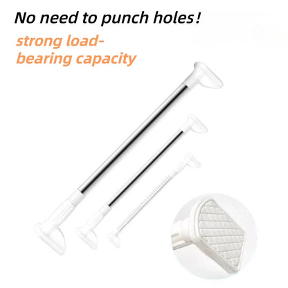 BowLift | Adjustable Drill-Free Rod – Stainless Steel Curtain Rod