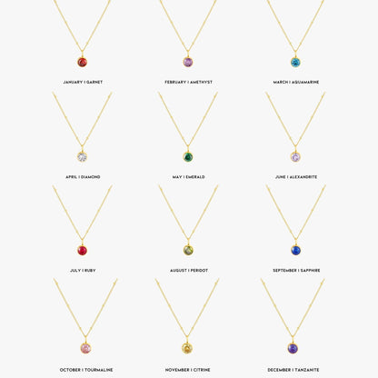 Aurora Birthstone Necklace - An Enchanting Connection