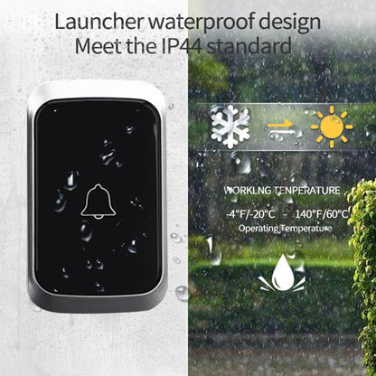 BowLift | Wireless Waterproof Doorbell with LED Flash – Easy Installation, Adjustable Volume & 36 Chimes