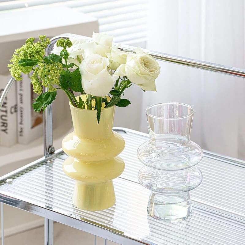 Skanto | Wavy Glass Flower Vase