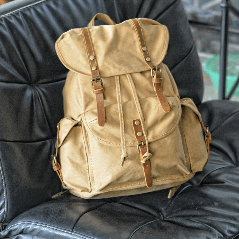 Skanto | WessPack – Military Leather Bag Robust & Reliable Backpack