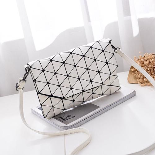 Abstract Geometric Matte Shoulder Bag | Bowlift