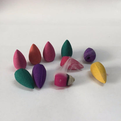 Skanto | Smoky Man Backflow Incense Cones Glass Bottle 60 Pieces
