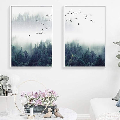 Skanto | 3-Piece Nordic Forest Landscape Wall Art