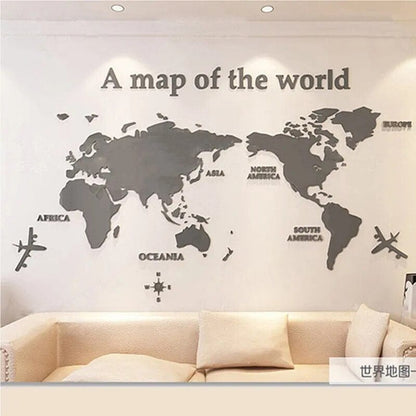 Skanto | 3D World Map Wall Sticker