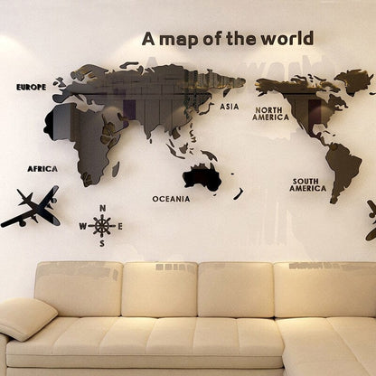 Skanto | 3D World Map Wall Sticker