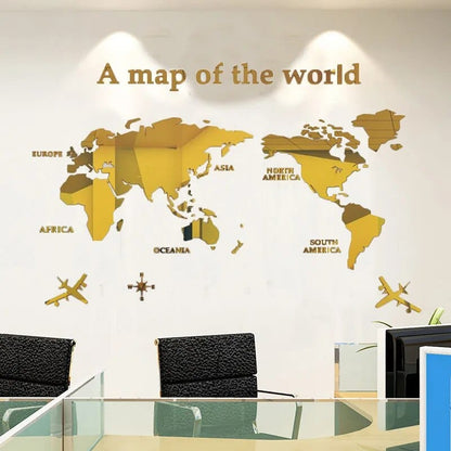 Skanto | 3D World Map Wall Sticker