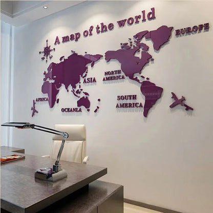 Skanto | 3D World Map Wall Sticker
