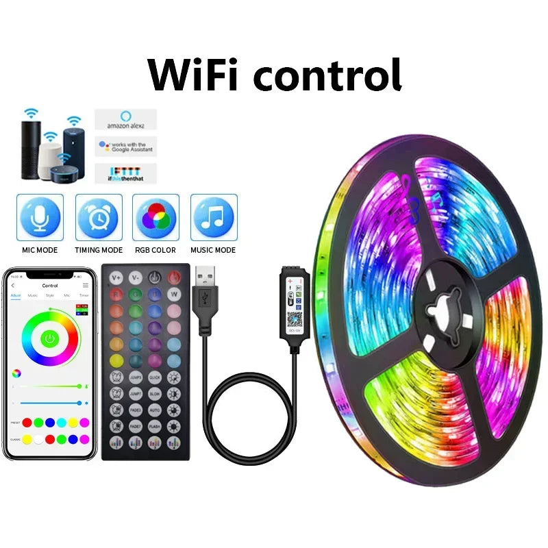 USB LED STRIPE WITH COLOR CHANGE - RGB LIGHT FOR ROOM DECORATION & TV BACKLIGHTING | Karnz