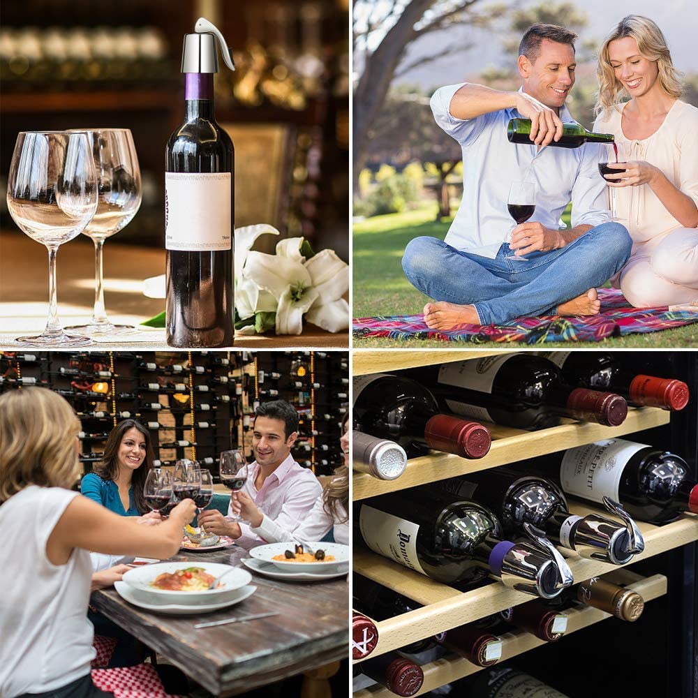 Stainless Steel Wine Bottle Stopper with Silicone | Brehn