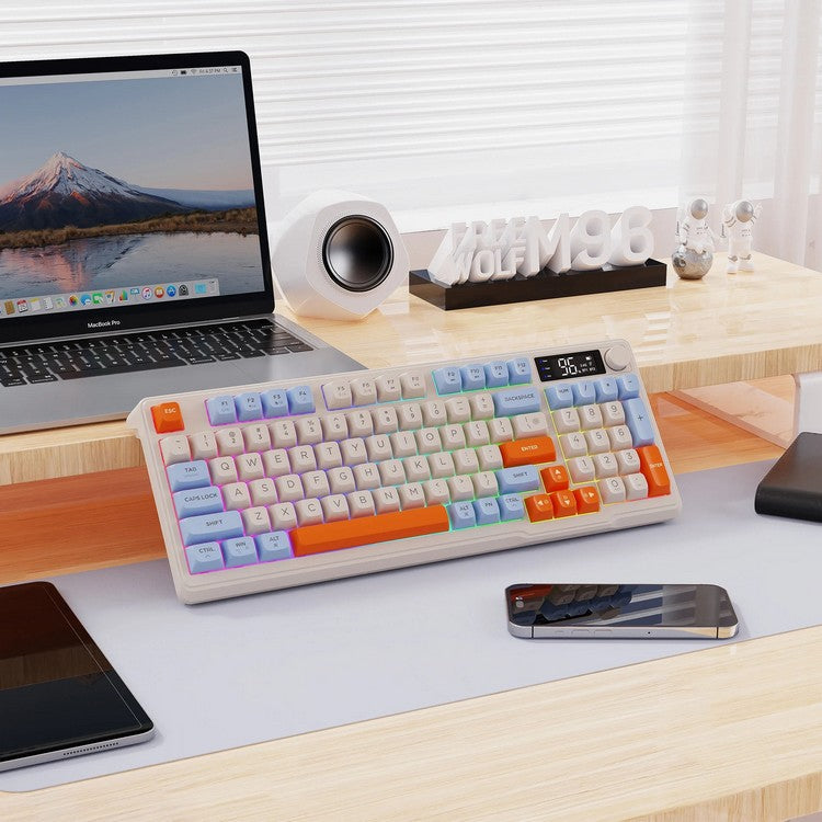BowLift | Silent Mechanical Keyboard - Cool Gaming Wireless Design with Display