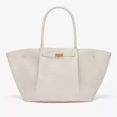 Skanto | Tassa Luxurious Oversized Shoulder Bag with Gold Buckle – Elegant Minimalist Tote for Women