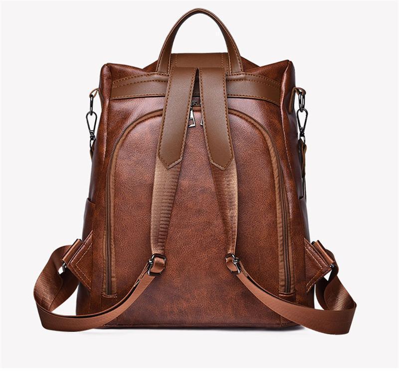 BowLift | Women's Anti-theft Leather Backpack