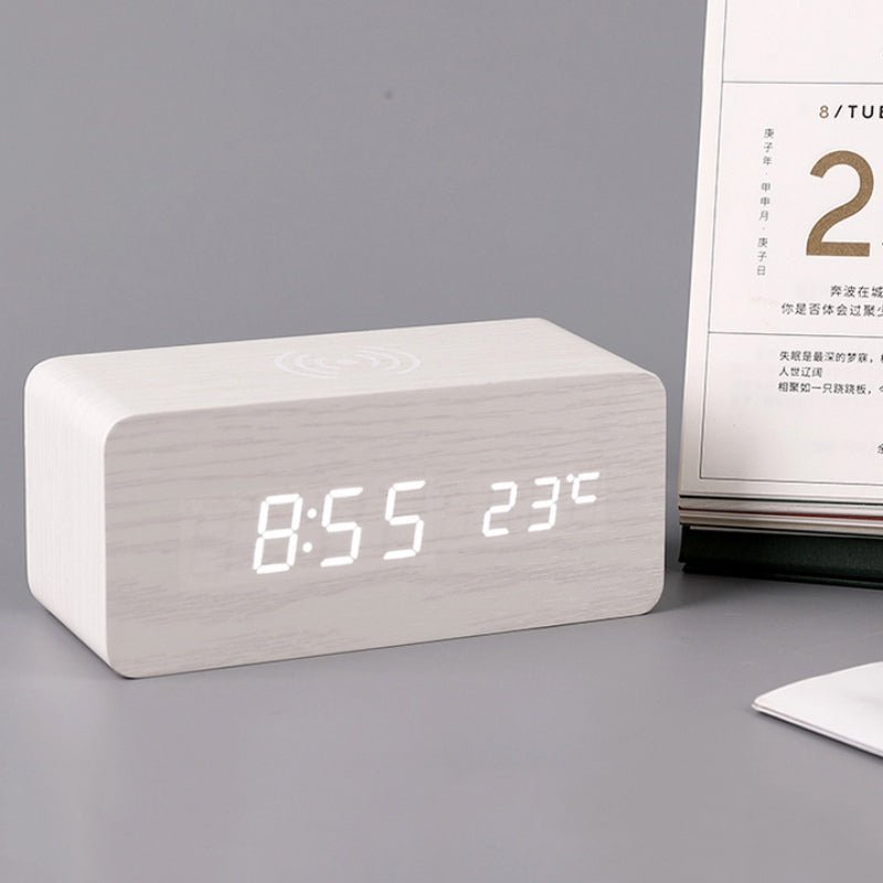 Skanto | Three Alarm Clock with Wireless Charging Station