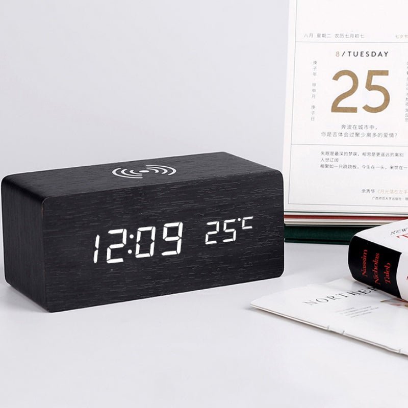 Skanto | Three Alarm Clock with Wireless Charging Station