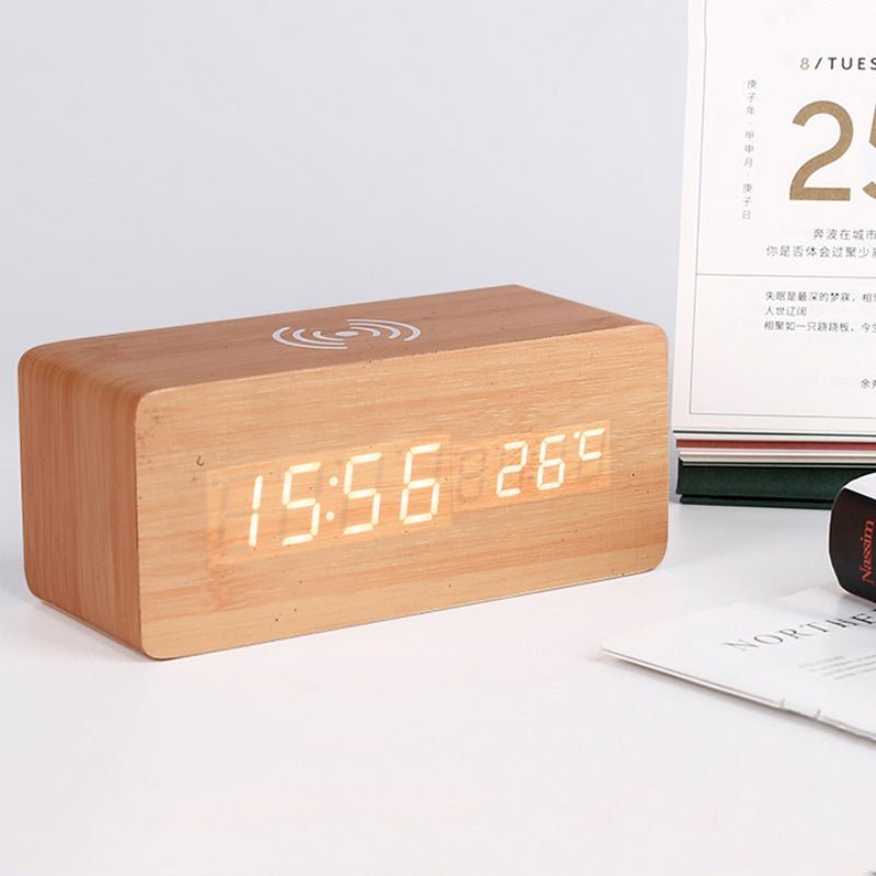 Skanto | Three Alarm Clock with Wireless Charging Station