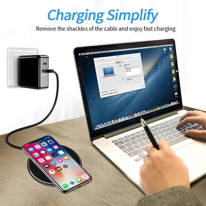Karnz | 30W Fast Wireless Charging Pad | Premium USB C Charging Cable MagSafe Charger for Apple iPhone, Samsung & Android - Fast Wireless Charging Pad