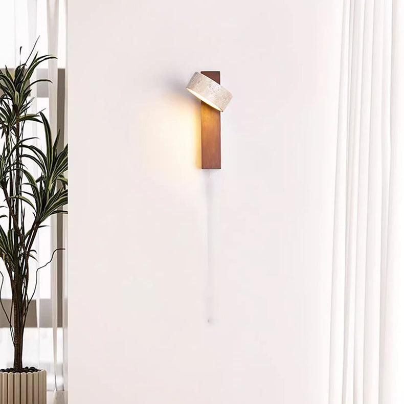 Skanto | Ivory Travertine Wall Lamp