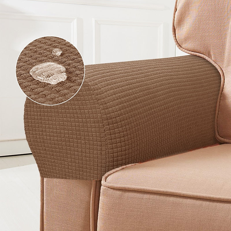 BowLift | Stretch Armrest Covers – Spandex Covers for Chairs & Armchairs, Set of 2, Bordeaux