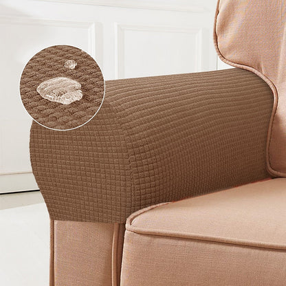 BowLift | Stretch Armrest Covers – Spandex Covers for Chairs & Armchairs, Set of 2, Bordeaux
