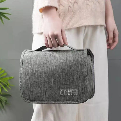 Skanto | CompactCare Toiletry Bag – Foldable, Water-Resistant, and Travel-Friendly