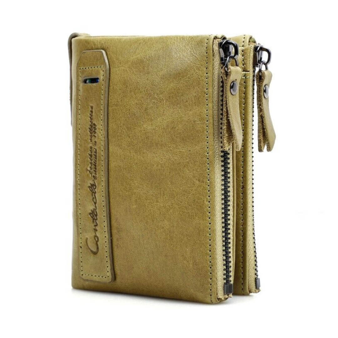 Stylish Double Zipper Wallet Bowlift