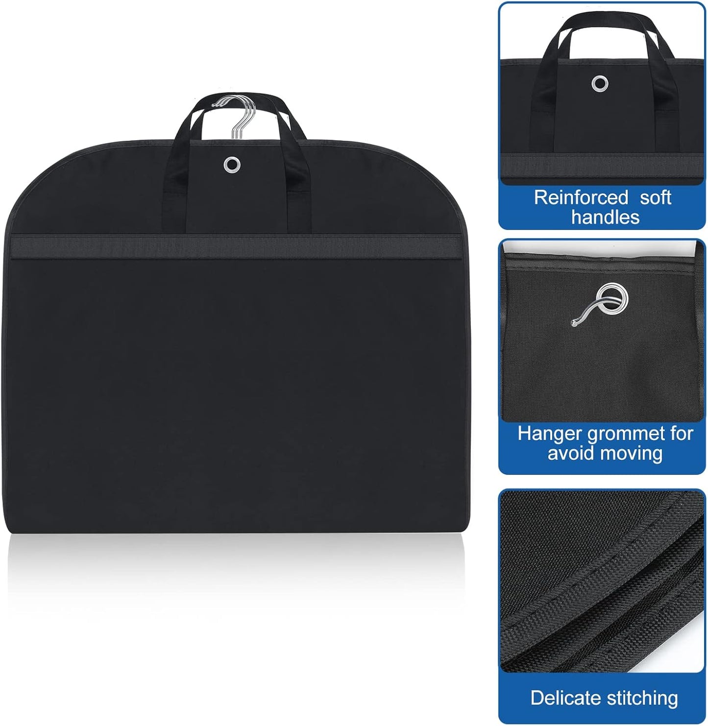 Waterproof Oxford Garment Bag – Suit Cover with Gusset & Pockets (2-Pack) | Bowlift