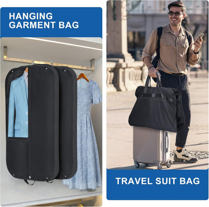 Waterproof Oxford Garment Bag – Suit Cover with Gusset & Pockets (2-Pack) | Bowlift