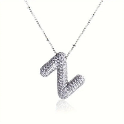 Skanto | Alphabet Diamond Pendant Necklace