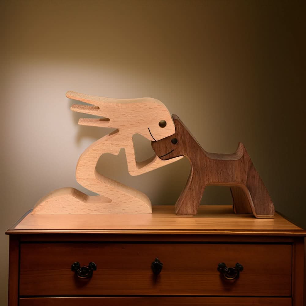 Skanto | Handmade Dog and Human Figure