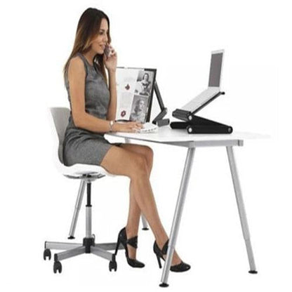 BowLift | 360° Adjustable Vented Foldable Laptop Notebook Desk Tray